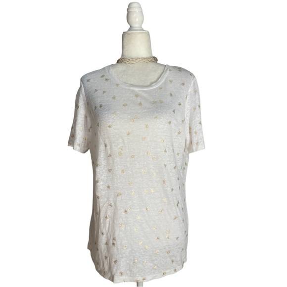 NWT Tabitha Webb Bumble Bee 100% Linen Tee Shirt
Farmhouse Print - Picture 1 of 10